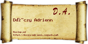Dóczy Adrienn névjegykártya