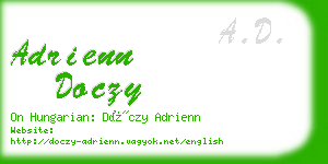 adrienn doczy business card